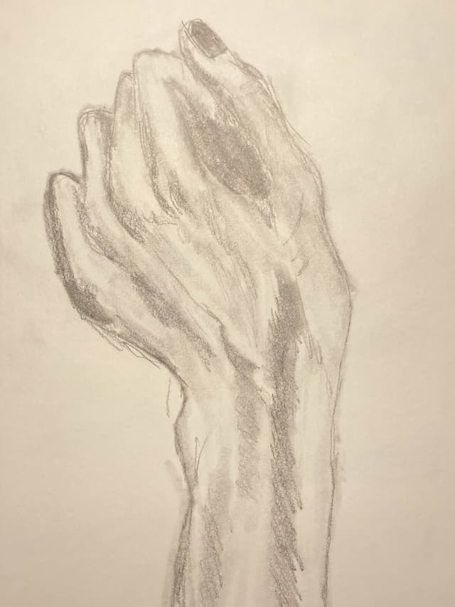 Sketchbook Drawing of my wrist